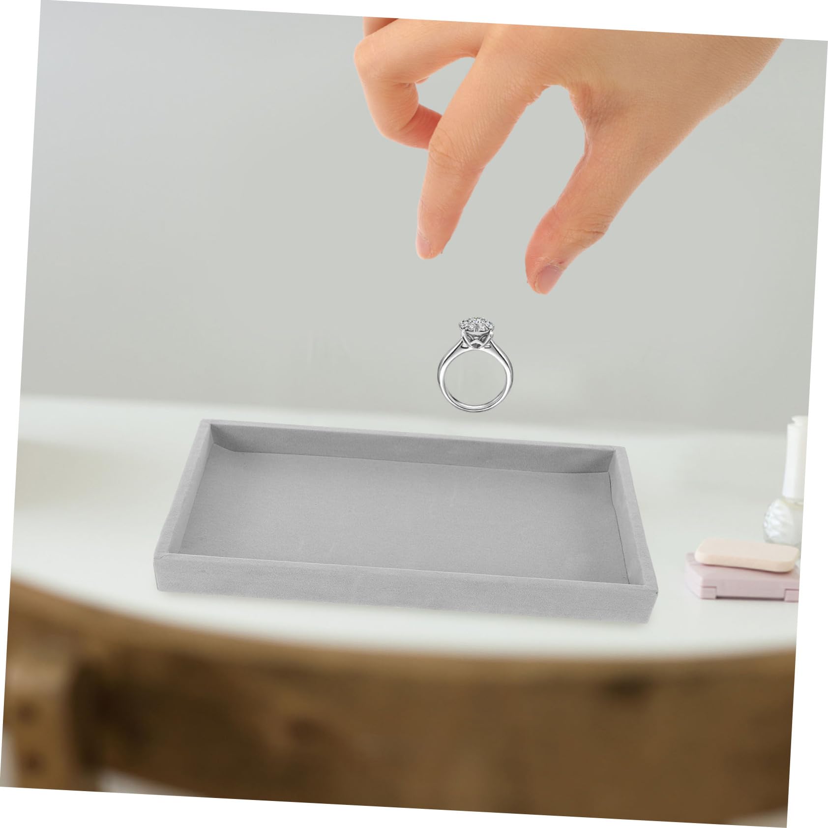 VALICLUD 4piezas Caja Anillo y Joyero Bandeja Organizadora Platos Para Joyas y Accesorios