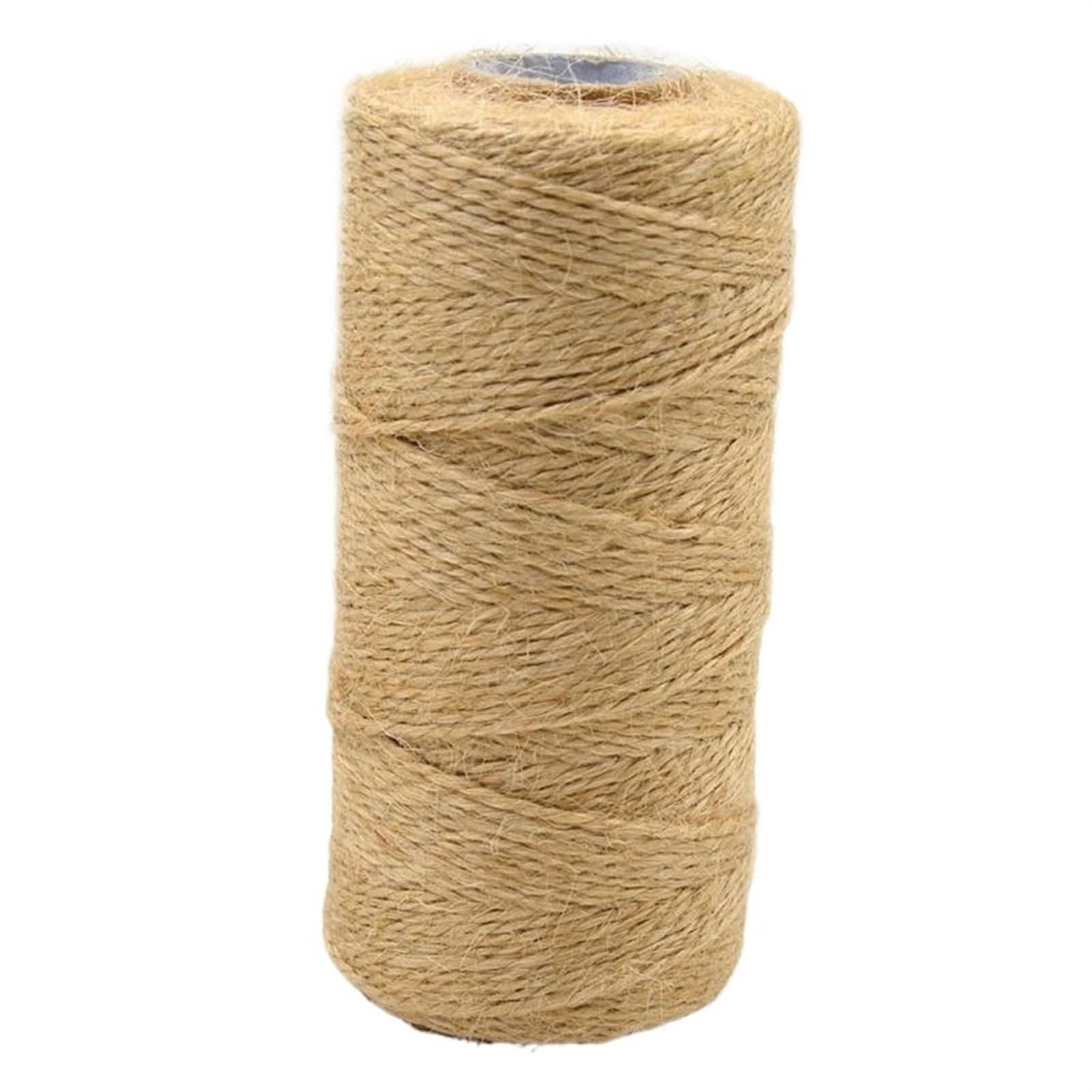 Cuerda de cáñamo natural de 1 mm x 100 m, cuerda de yute ecológica para manualidades, jardinería, decoración de bodas y proyectos artesanales, fuerte y versátil