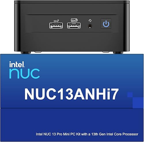 Intel NUC 13 Pro NUC13ANHi7 Arena Canyon Mini PC, Core i7-1360P, 16GB RAM, 512GB SSD, Mini computadoras Windows 11 Pro para oficina en casa de