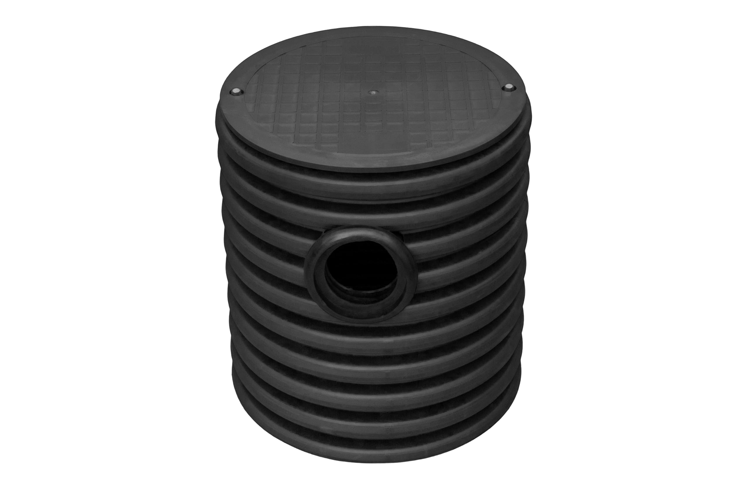 Wellrohr DN425/0,5m 1xDN110 Anschluß KG Rohr Sickerschacht Drainageschacht Kontrollschacht Wartungsschacht Brunnendeckel Pumpensumpf