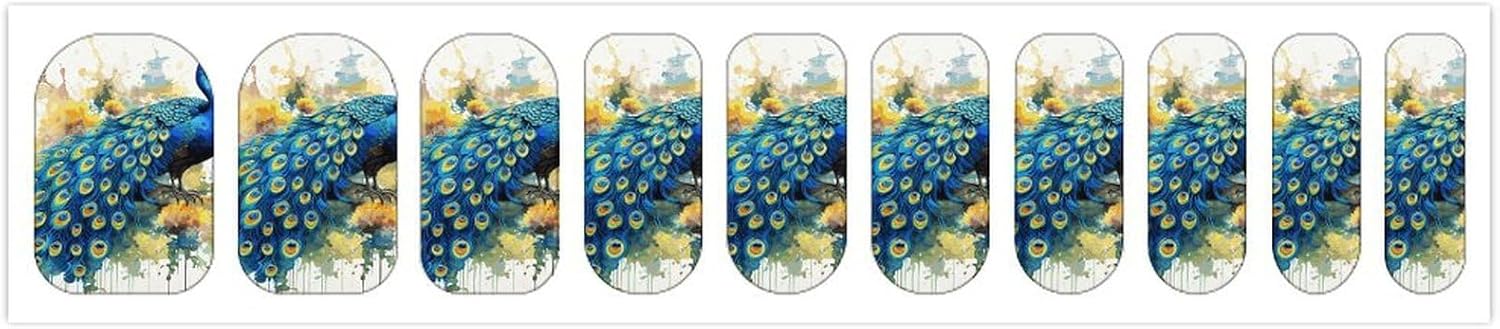 Nail Strips Bundle Full Wrap Long Lasting Nail Polish Strips Easy Application and Removal Salon Quality Self Adhesive Art Stickers for Women Gifts