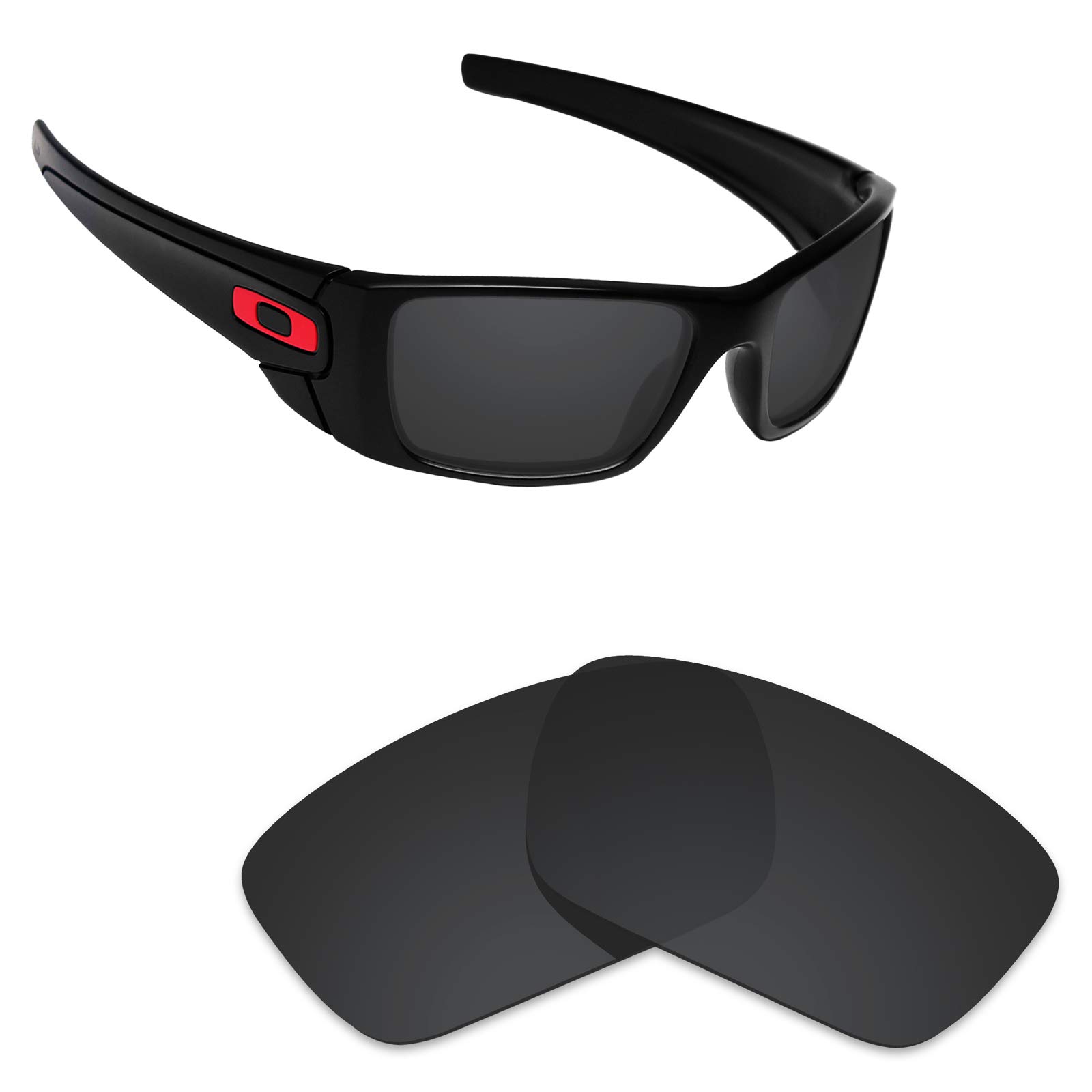AlphaxAlphax Stealth Black Polarized Replacement Lenses for Oakley Fuel Cell OO9096