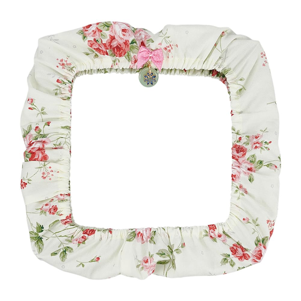 Cadre de broderie au point de croix propre grâce à la housse rose BENECREAT