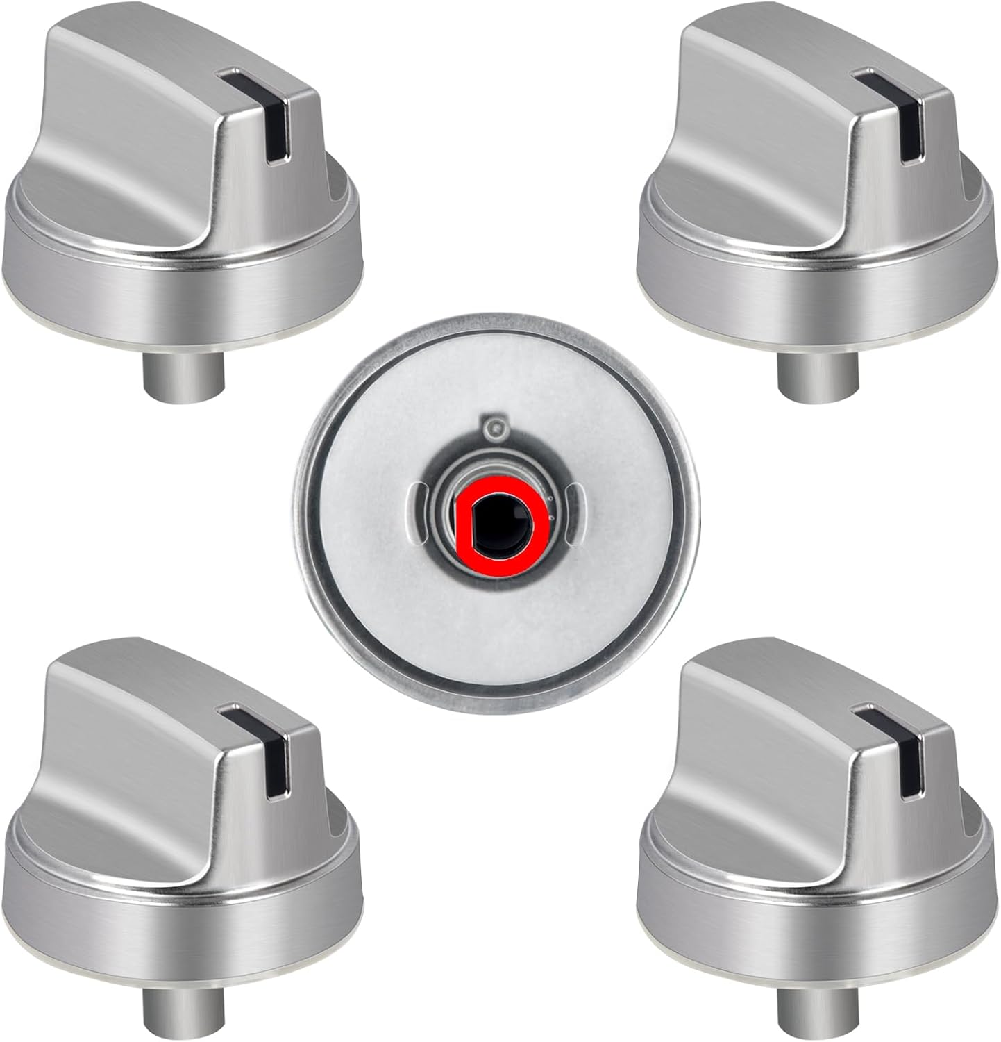 TURNEGOO Upgrade WB03X29354 Stove Knobs Replacements