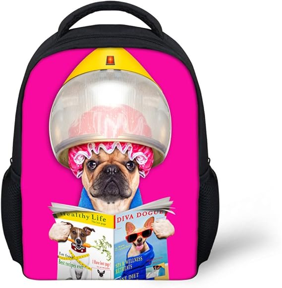 Fashion Dog School Backpack Toddler Bag Kids' Backpacks Pink Small