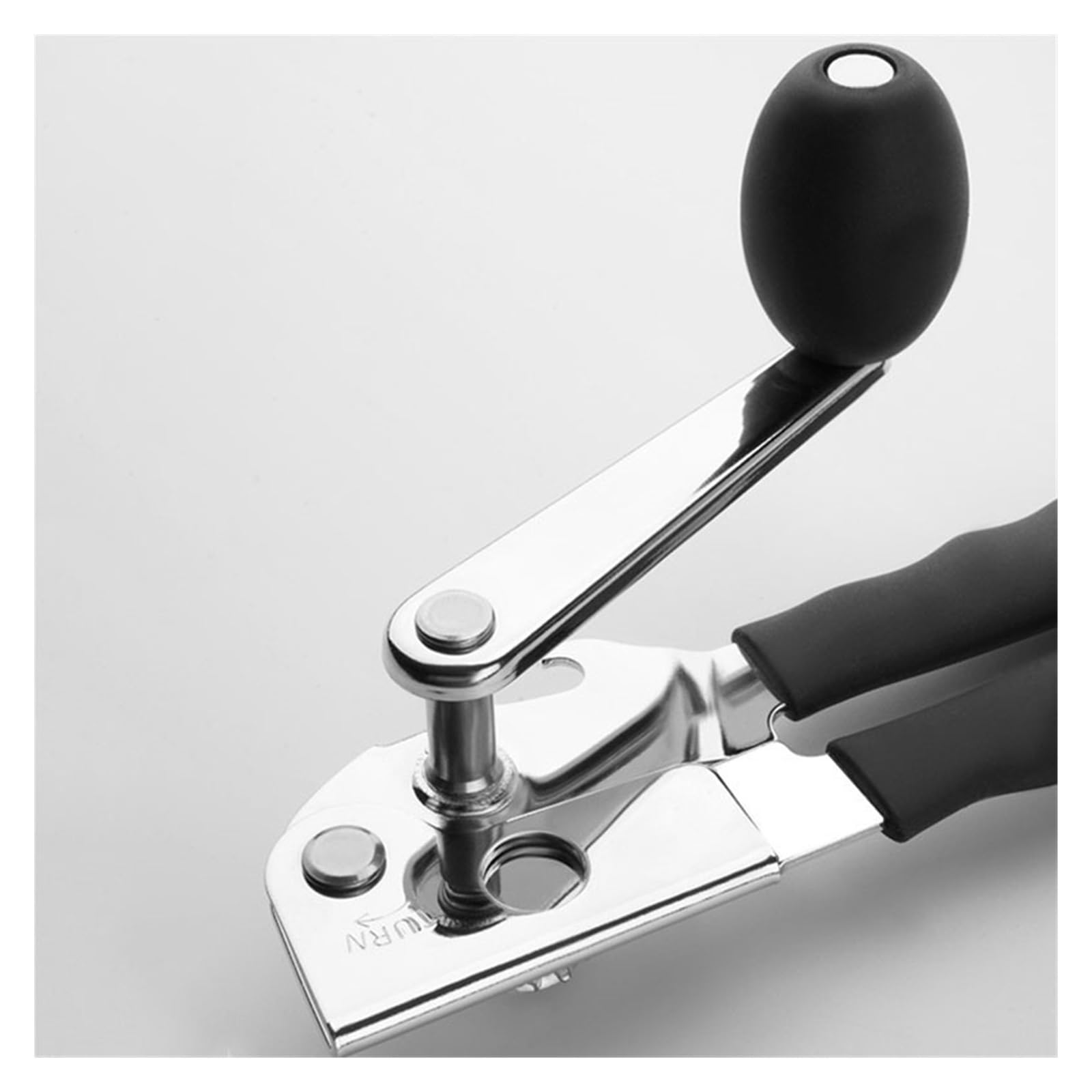 Apriscatole manuale con comode maniglie extra lunghe for lattine di grandi dimensioni, casa, cucine, anziani, bottiglie(Magnetic)