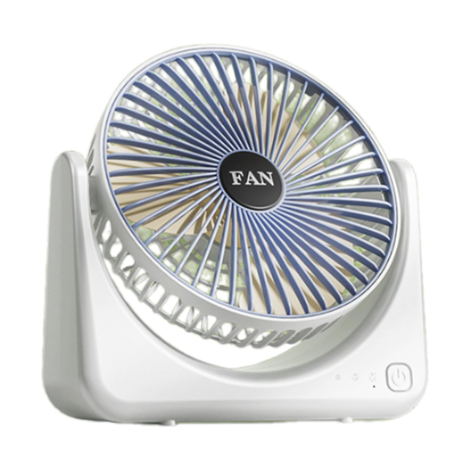 YPBEW Air Circulation Fan Compact 3-Speed ABS Fan with Adjustable Speeds for Desk, & Travel USB Rechargeable Electric