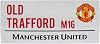 MUFC Official Manchester Utd Stadium Metal Street تسجيل 40 سم × 18 سم