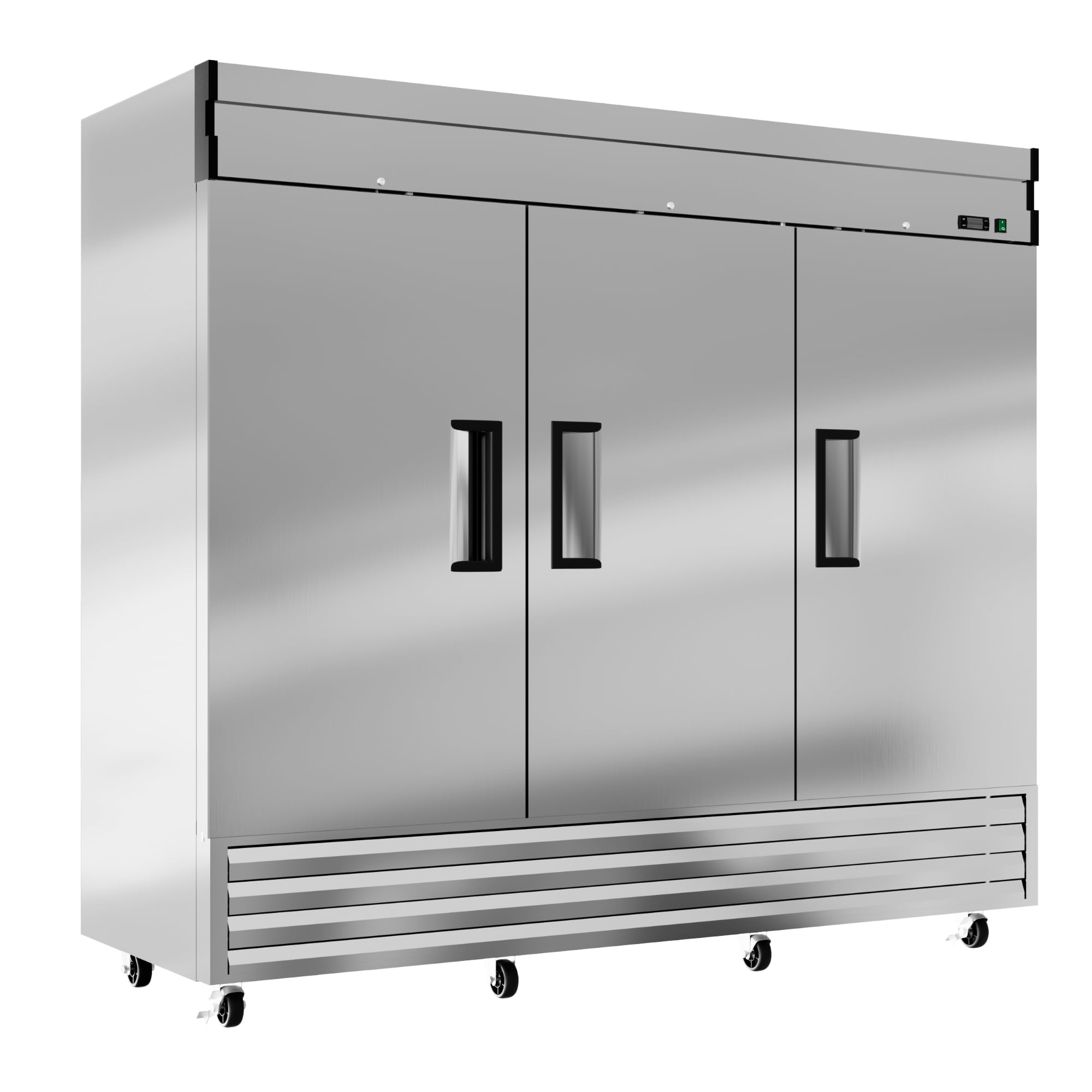 Amazon.com: KICHKING 82 英吋(約205.7 公分)W 動態冷卻商用冰箱65 Cu。 Ft OmniSmart 溫度控制2 華氏度~15  華氏度(約0.6 攝氏度~15.0 華氏度)不鏽鋼可伸進商用冰箱數位溫控器