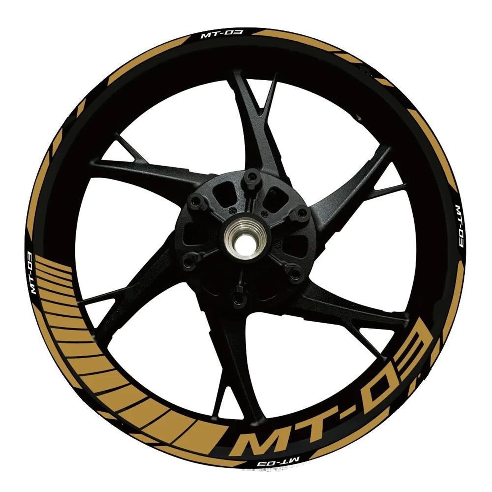 Piwine Style 13 Stickers Motorcycle Wheel Stickers Reflective Decals Rims For Yamaha Mt-03 Mt 03 Mt03 2020-2022(Style 13)