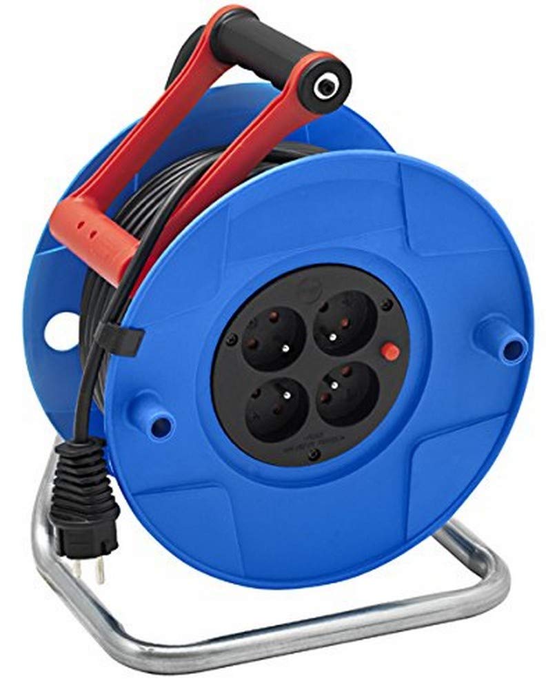 Brennenstuhl 1210251 - Es h05vv-f estándar 25m carrete eléctrico 3g1.5