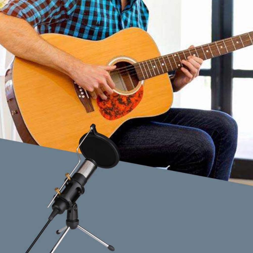 NutriEss USB Condenser Microphone Plug and Play Driver Desktop Microphone for Computer Conference Home Recording ABS Material