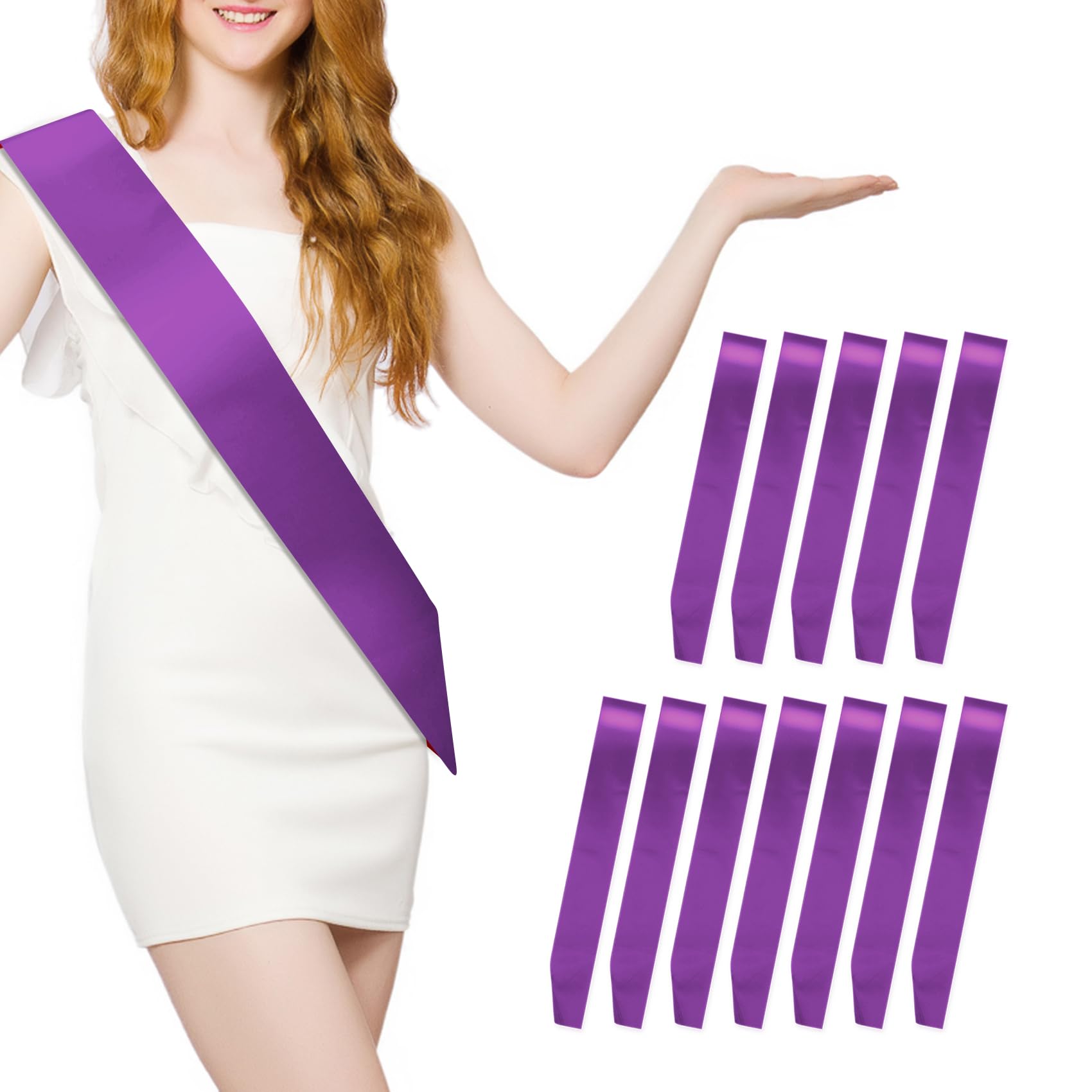 Amazon.com: 12 Pcs Satin Sash
