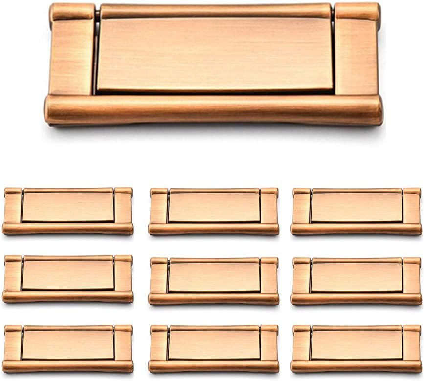 Drawer Handle Pull Hidden Furniture Handle Zinc Alloy Modern Lifting Cabinet Hardware 2.9" for Kitchen, Living Room, 5 PCS