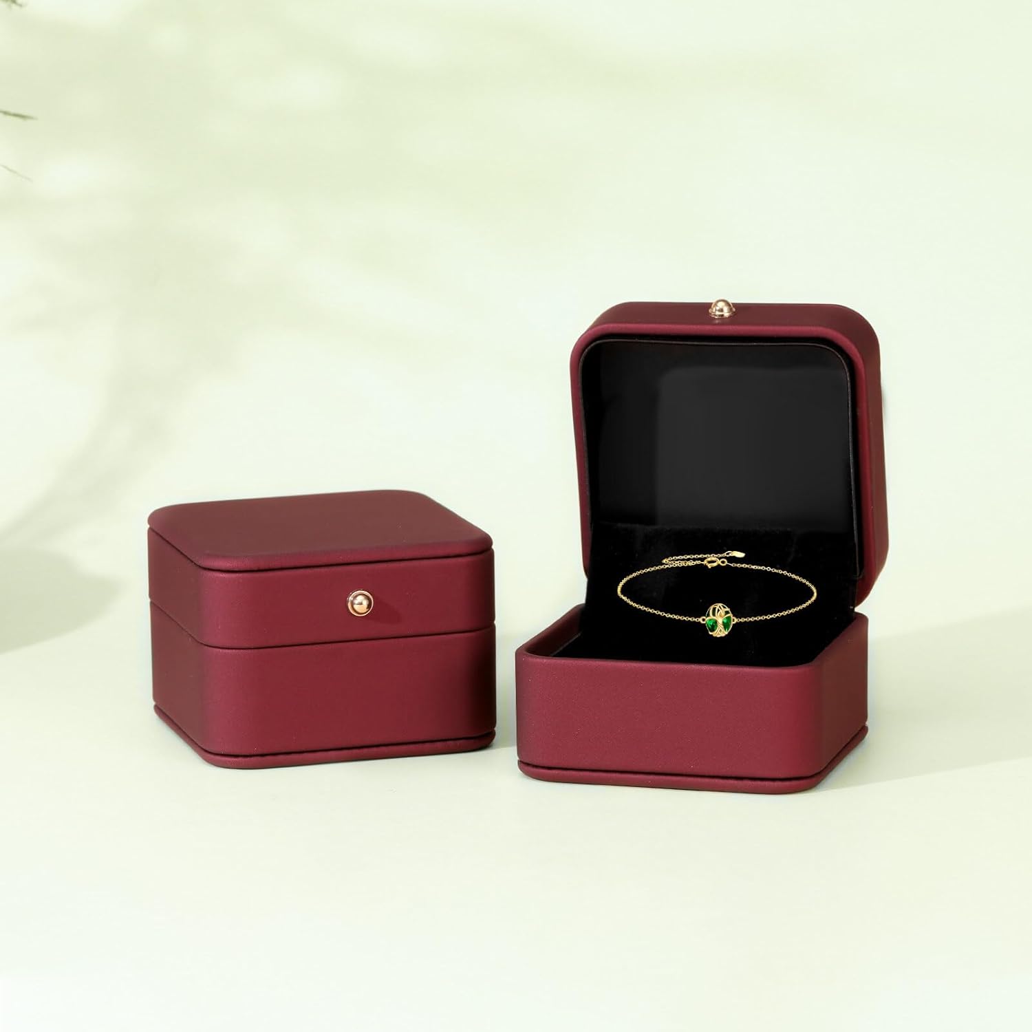 DOVRAN 14K Solid Gold Tree of Life Bracelet for Women Real Yellow Gold Emerald/Opal Bracelet Jewelry Birthday Gifts for Wife Mom