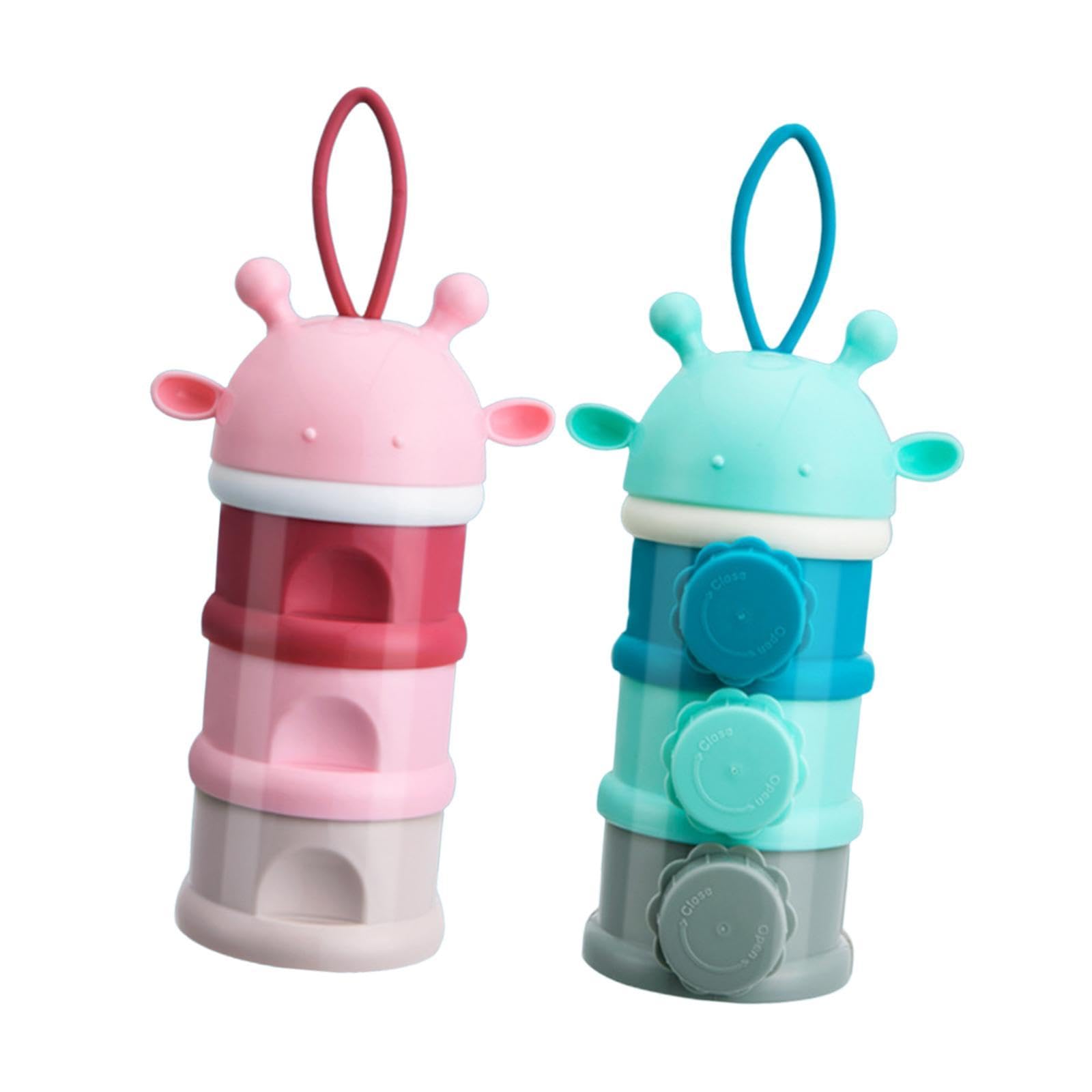 2Pcs Protein Containers Practical Washable Stackable for Travel Gift Workout