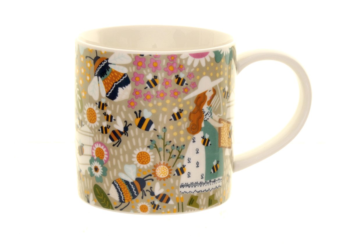 Ulster Weavers Bee Keeper Animal Print New Bone China Mug from B&Q
