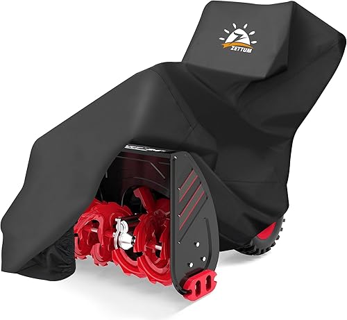 Miniatura 7 de Zettum Cubierta para soplador de nieve 600D, impermeable, resistente, para exteriores, ajuste universal para EGO, Honda, Ryobi, Cub Cadet, Ariens,