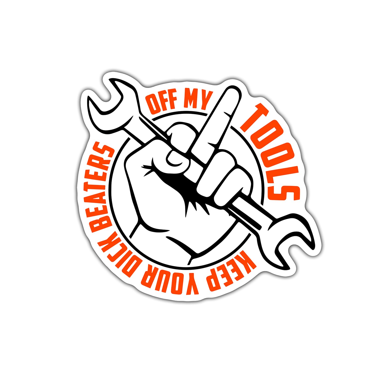 Autocollants outils Keep Your Dick Beaters Off My Tools en vinyle étanche pour gourde et skate x3