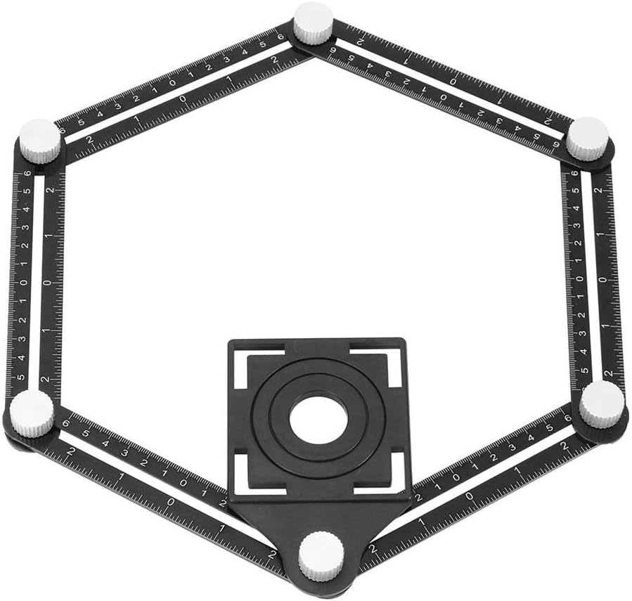 大工のために マルチテンプレート6折りたたみ定規測定ツール角の定規折りたたみ式