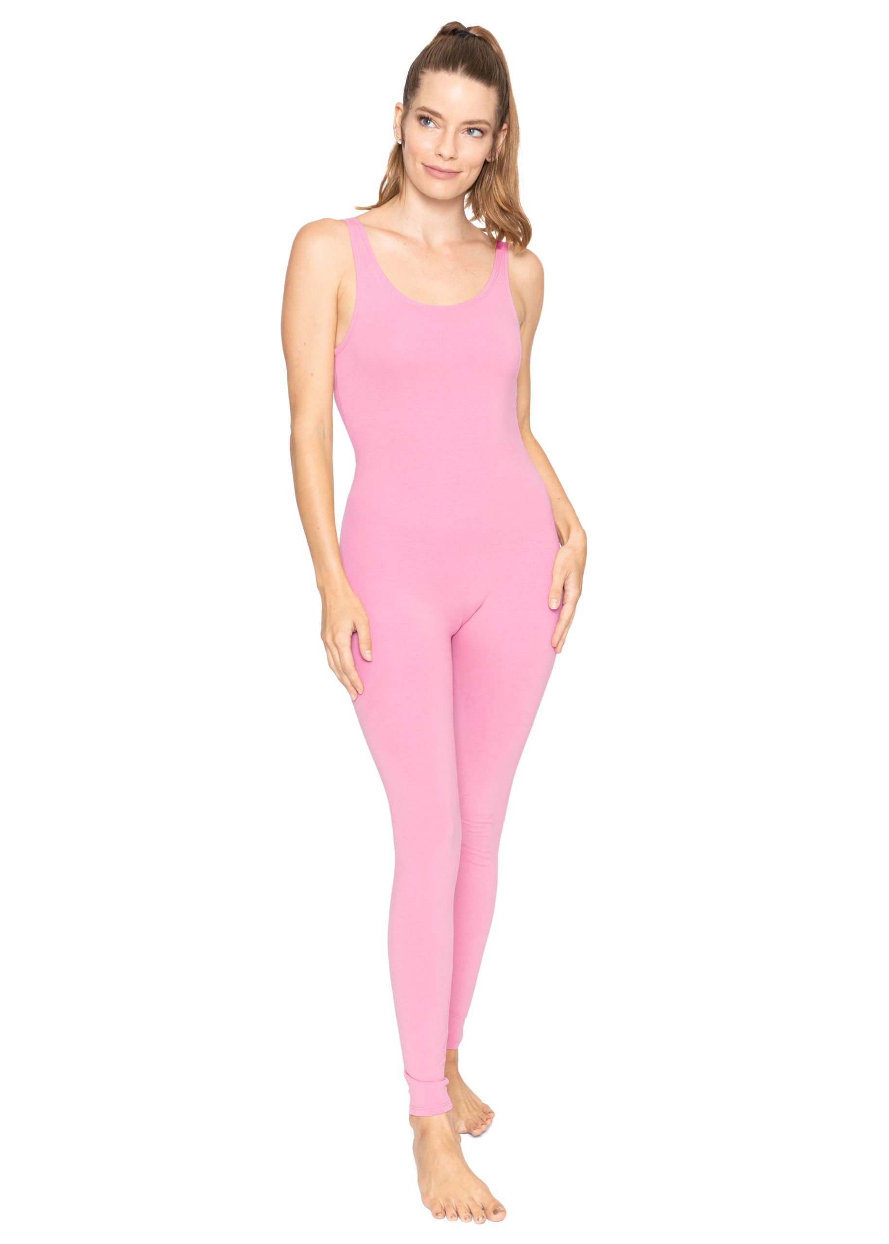 STRETCH IS COMFORT Teamwear Women's Regular and Plus Size Cotton Tank Unitard