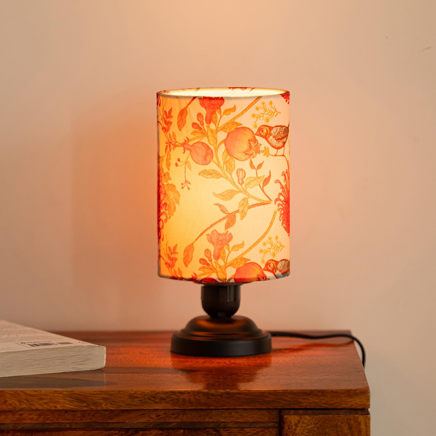 ExclusiveLane 'Chirping Birds' Metal Decorative Table Lamp for Bedroom (25.0 Cm, Without Bulb, Pack of 1, Hand-Etched) | Table Lamp for Living Room Decoration Lamps Bedside Lamp for Bedroom-image-13