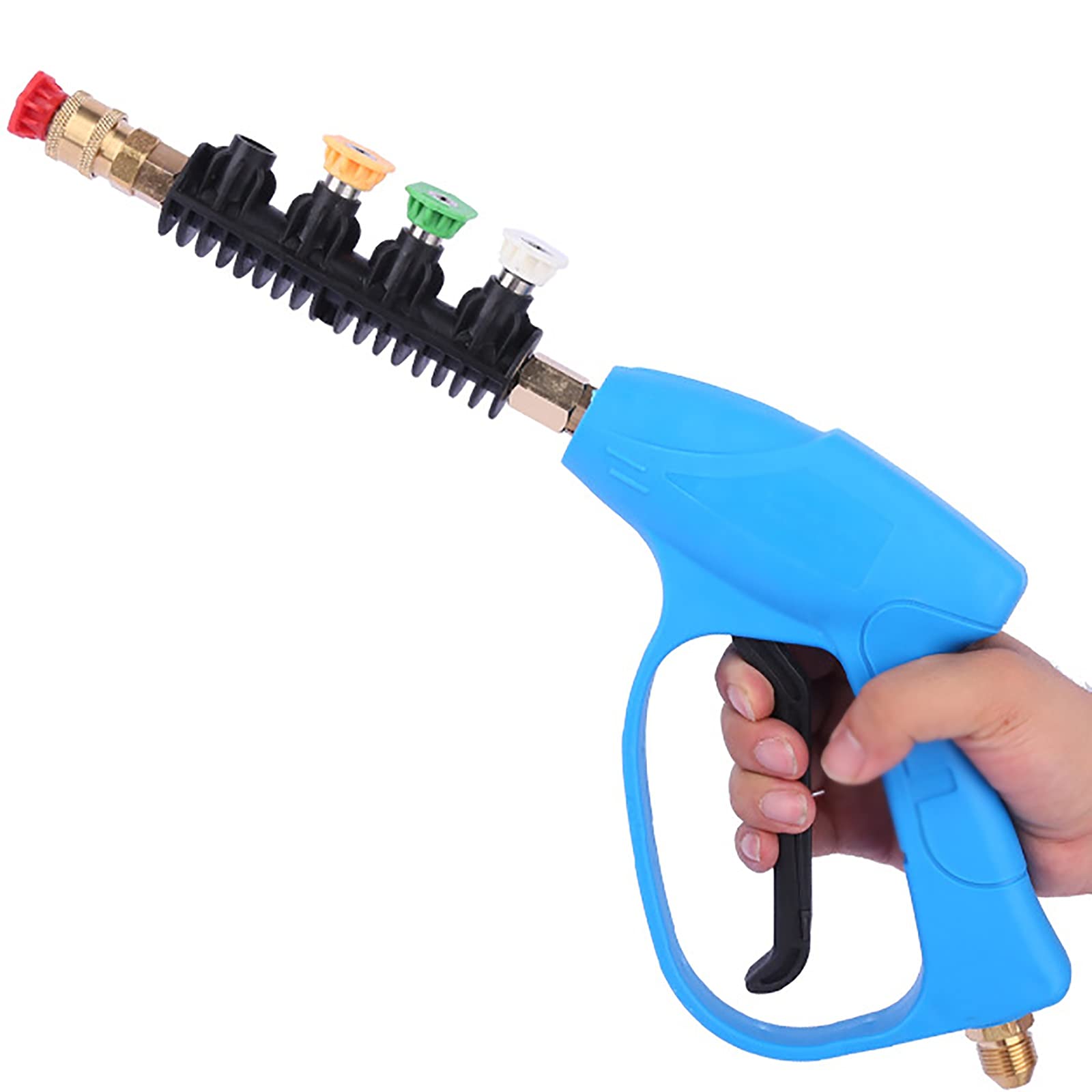 Pistola a Spruzzo per Irrigazione Pistola ad acqua a 4 bit alta pressione con la versione lunga per giardino annaffiatoio pistola per La Pulizia Dell'irrigazione