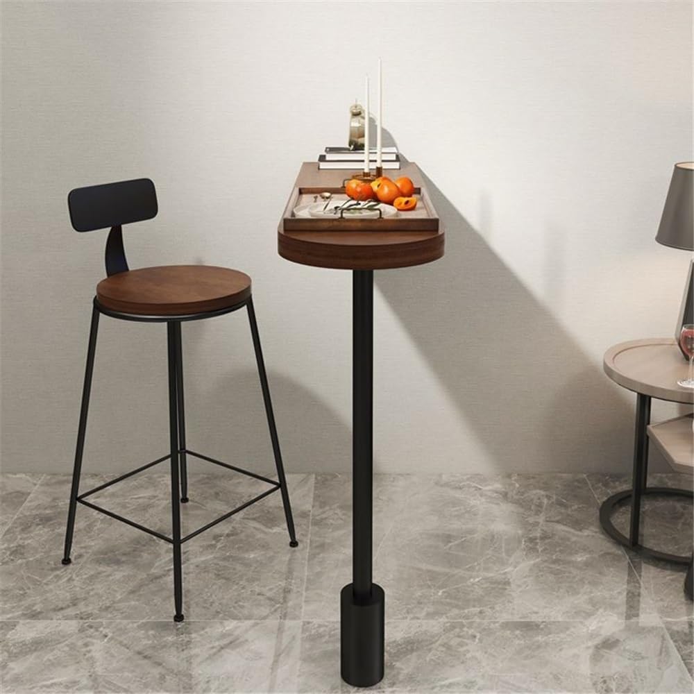 Table de Bar Table de Bar Simple en Bois for Salon, cloison Cuisine, Table à Manger Haute(Petit)