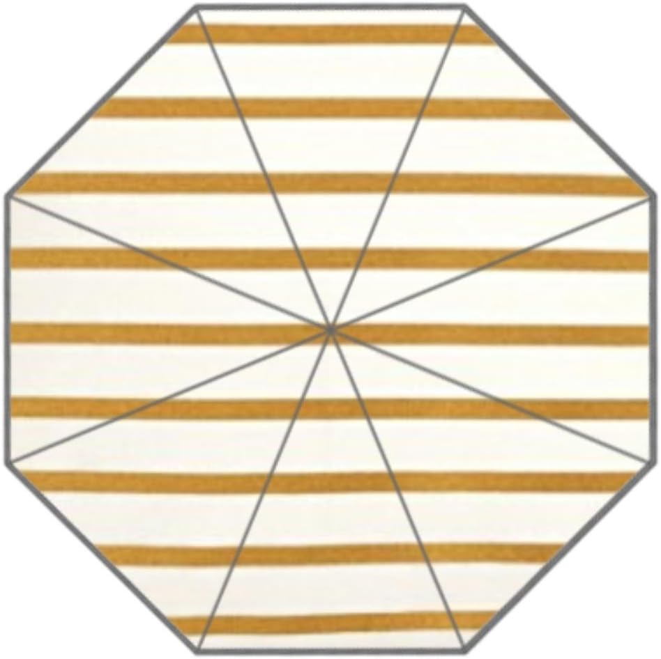 Striped Mustard Yellow White Creative Fashion Linen Decorative Umbrella Three Folding Green Umbrella Rain Women Sunscreen Anti UV Umbrellas