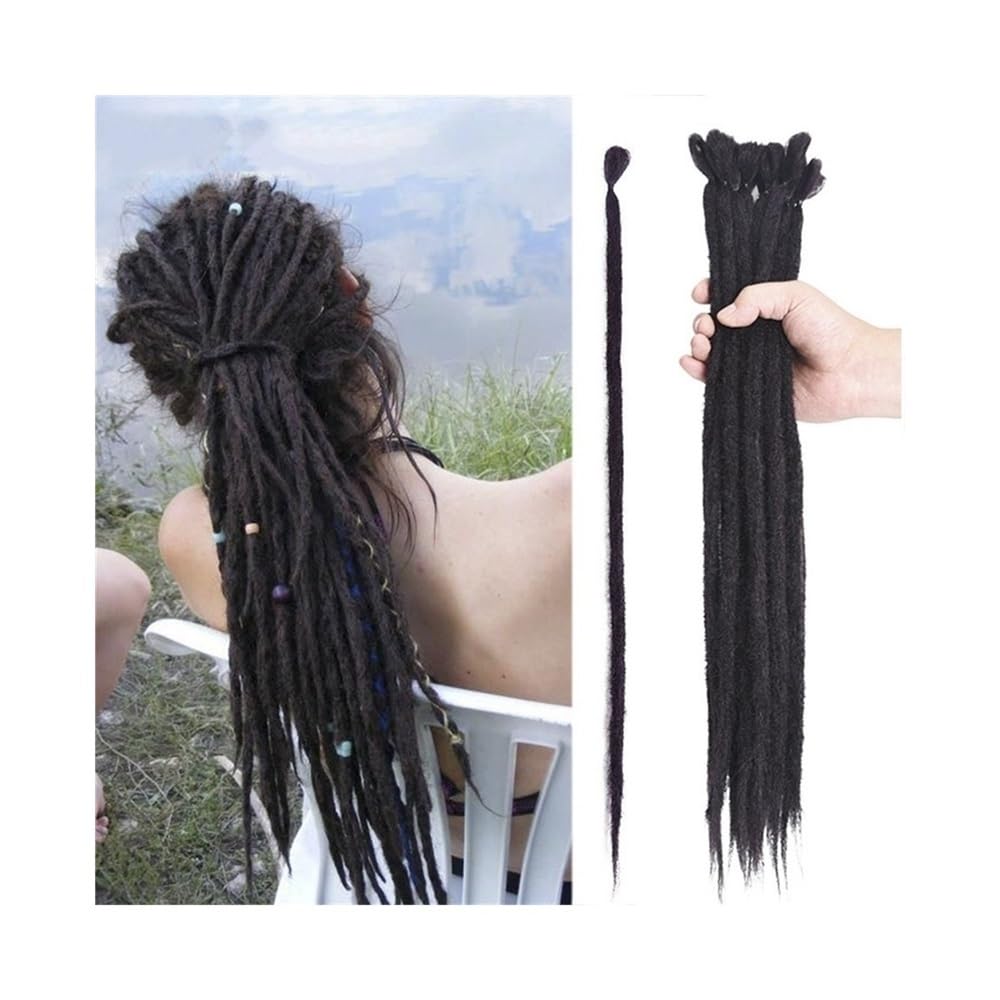 Santé - Extensions de dreadlocks faites à la main - 5 brins de dreadlocks synthétiques - 1,0 cm - Faux Twist - Cheveux reggae dreadlocks - Soin du corps (blond)