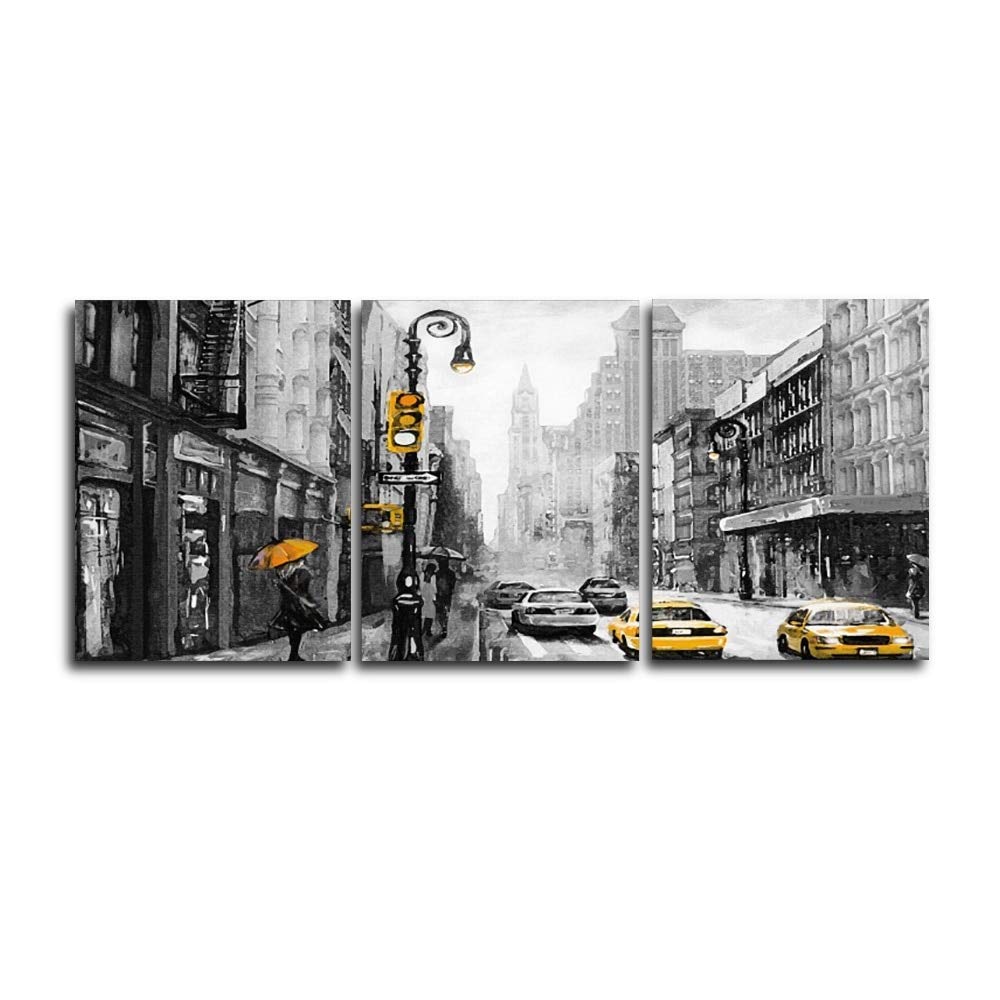 Tableau calligraphie moderne impression sur toile 3 panel street art salon