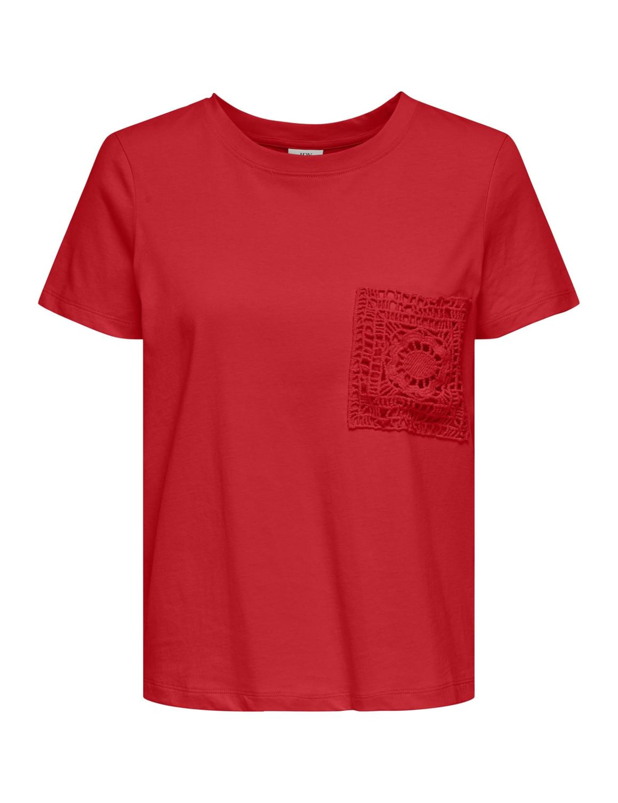 JDY Damen Jdyselma S/S Crochet Pocket Top JRS Jdyselma S/S Crochet Pocket Top JRS (1er Pack)
