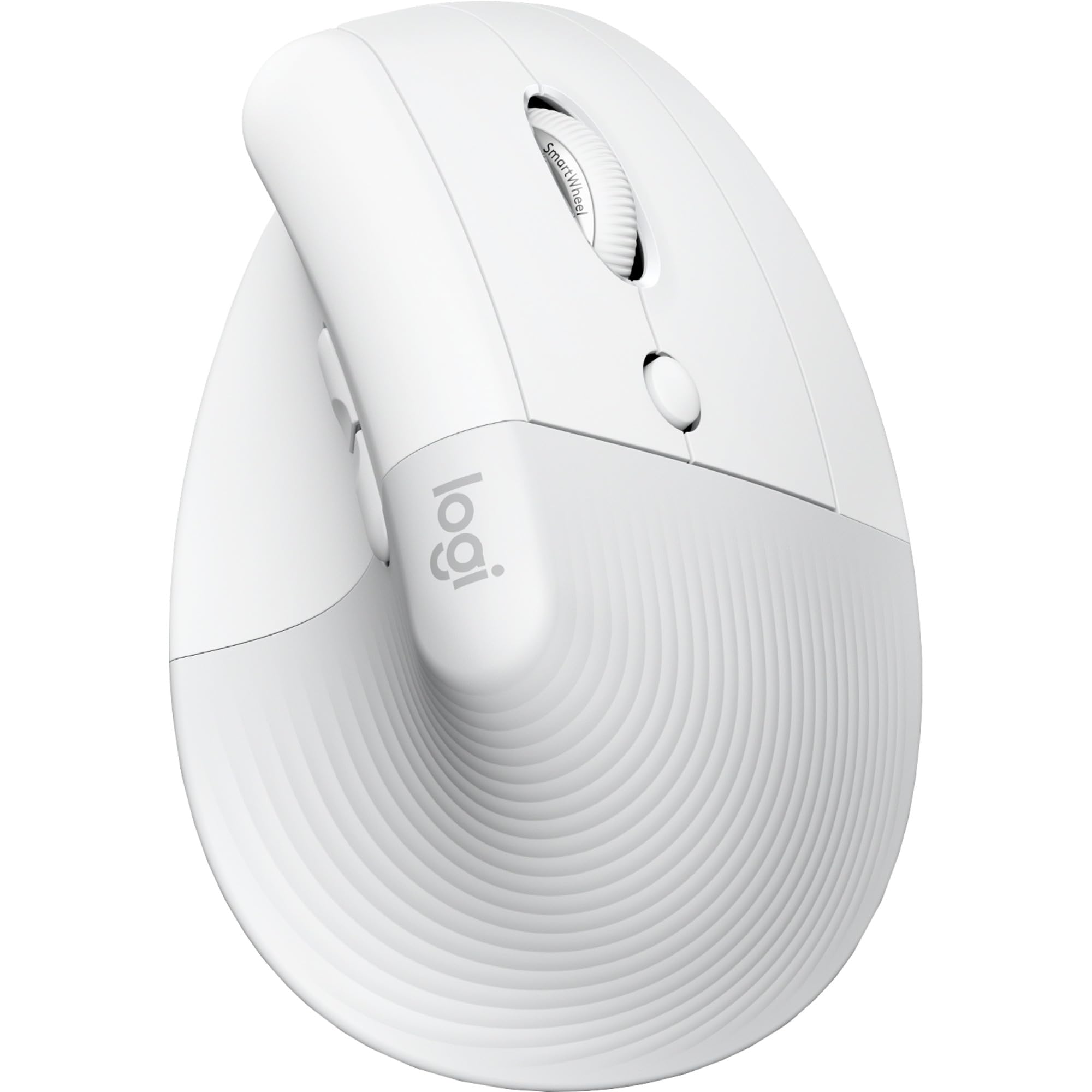 Logitech Lift for Mac Wireless Vertical Ergonomic Mouse, Bluetooth, Quiet Clicks, Silent Smartwheel, 4 Customisable Buttons, for macOS/iPadOS/MacBook Pro/Macbook Air/iMac/iPad - OffWhite White Mouse for Mac Right-Handed