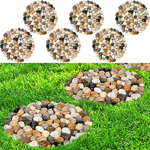 River Rock Stepping Stones 12 inch Round 6 Pcs