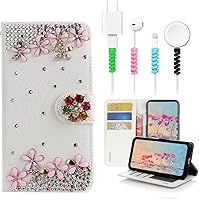 Vista 8 de STENES Bling SSBLDwCPSeries-16 - Funda de piel con tapa y protector de cable, diseño 3D