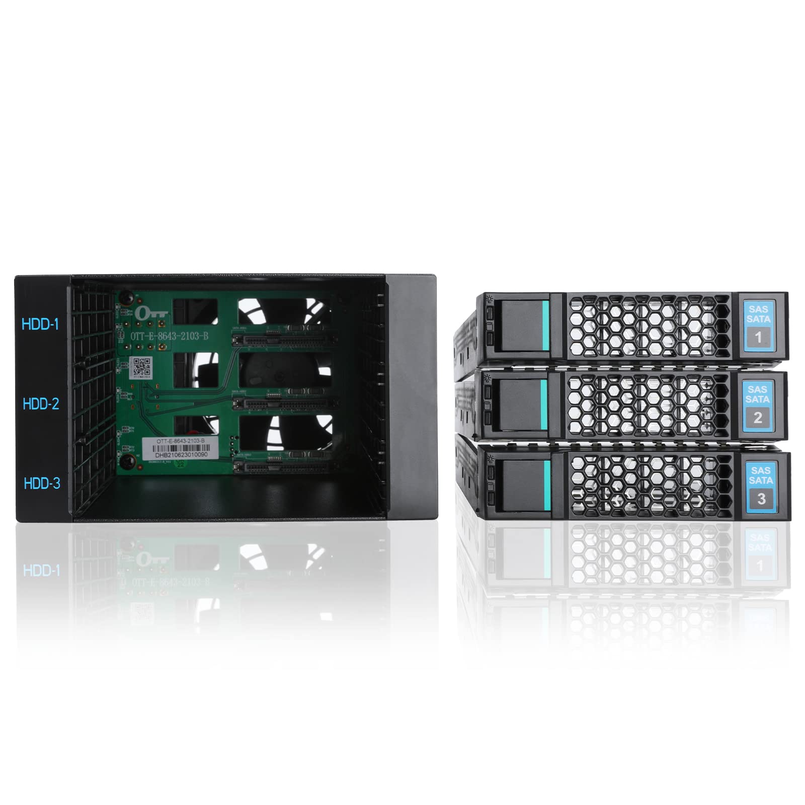 Amazon.co.jp: RackChoice ハードディスクエンクロージャ 内部 3