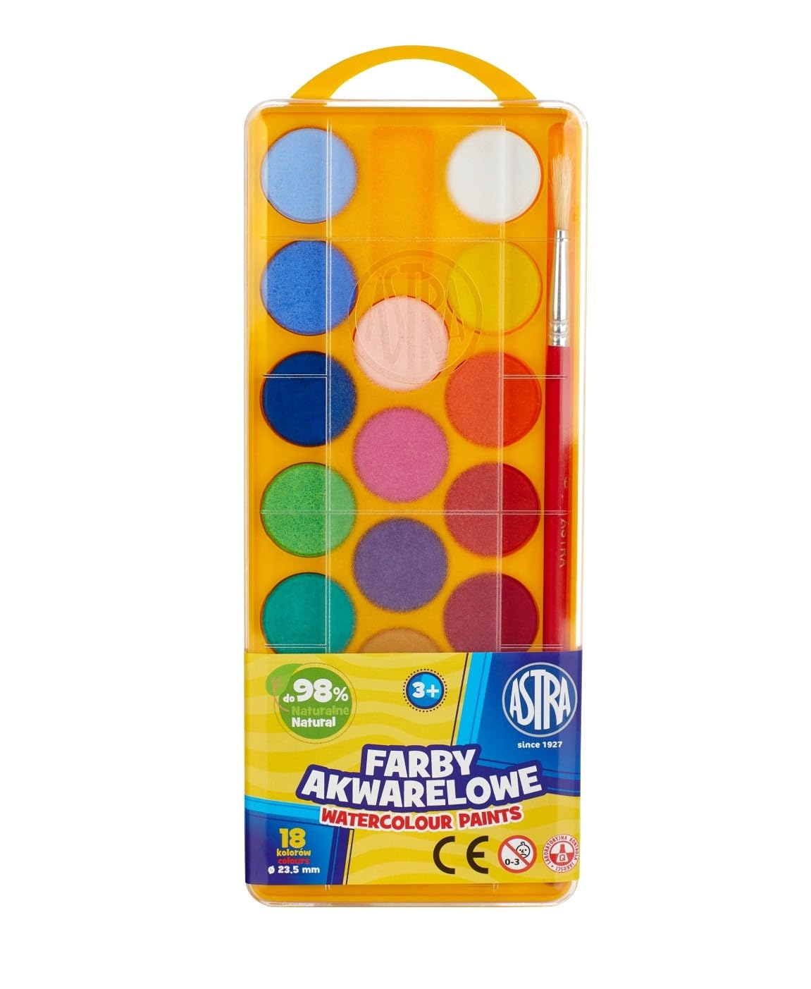 Farby akwarelowe Astra 18 kolorów