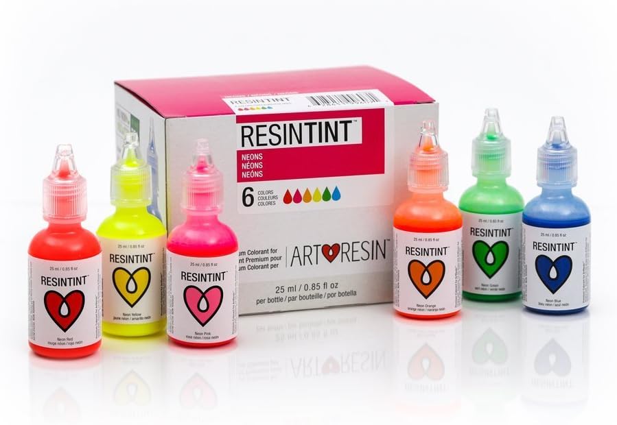 ResinTint - Liquid Pigment - Non-Flammable - Neons - 6 Pack