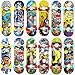 Planche à roulettes de Doigt, 5 Pièces Finger Skate Mini Skateboard Deck Truck Fingerboard Skatepark Jouets Jeux de Sport Cadeau pour Enfants