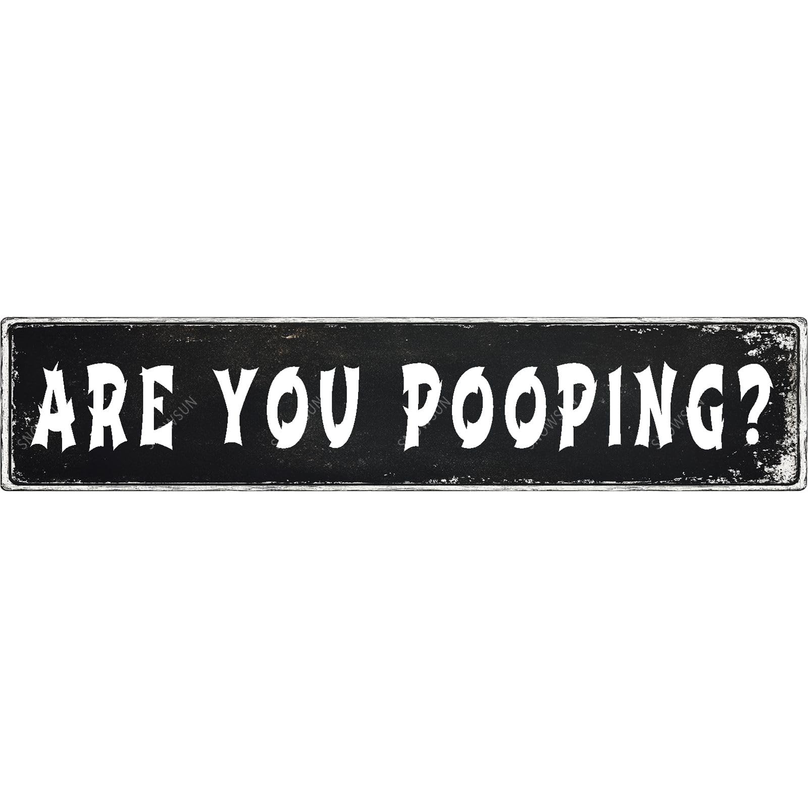 Are You Pooping Tin Sign Funny Vintage Street Sign Wall Decor for Home Farmhouse Bar Cafe Fence Yard Decor 4x16 Inch