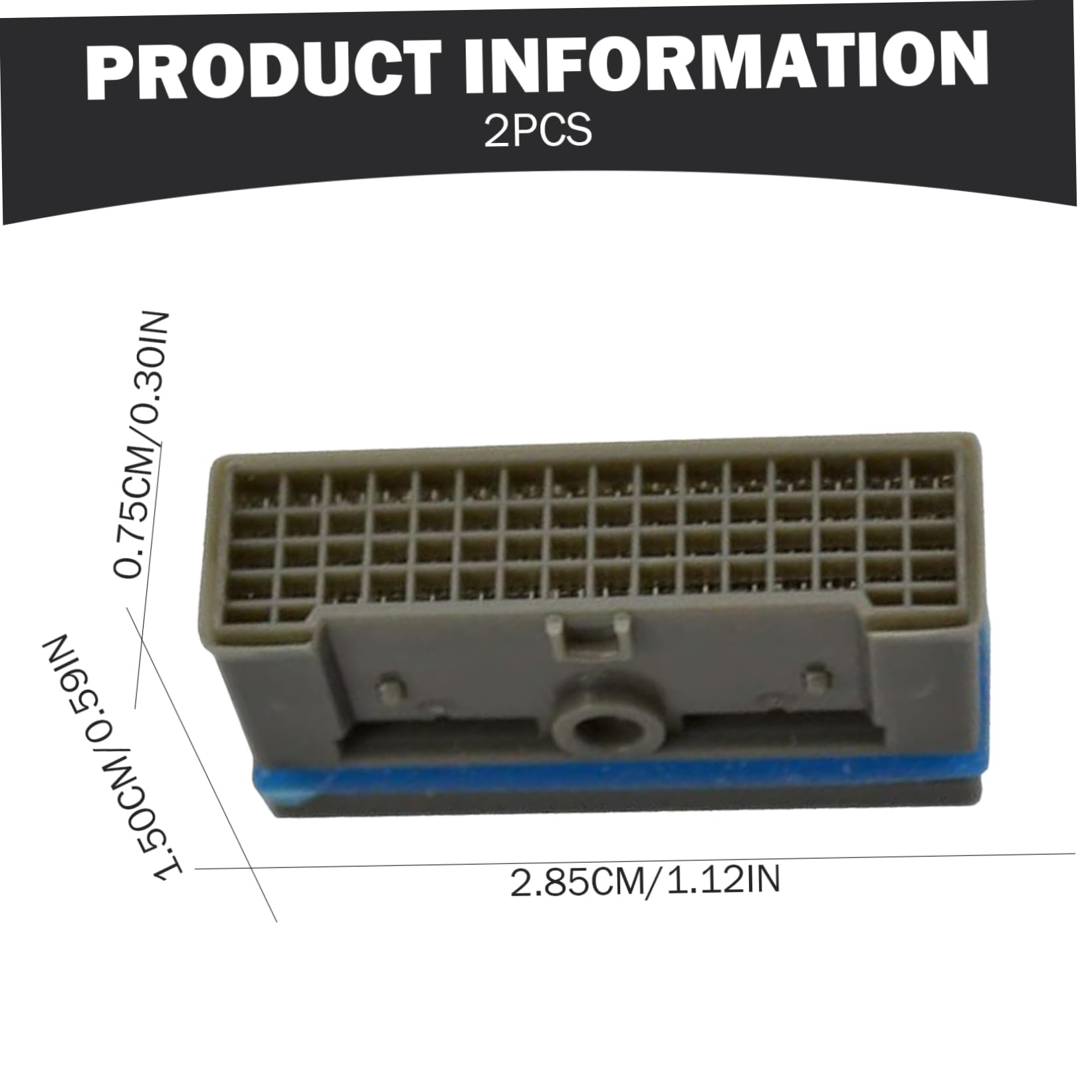 Aérateur de robinet, 2 filtres rectangulaires en plastique, pièces de rechange pour aérateur d'évier cuisine et salle bain, filtre robinet d'évier