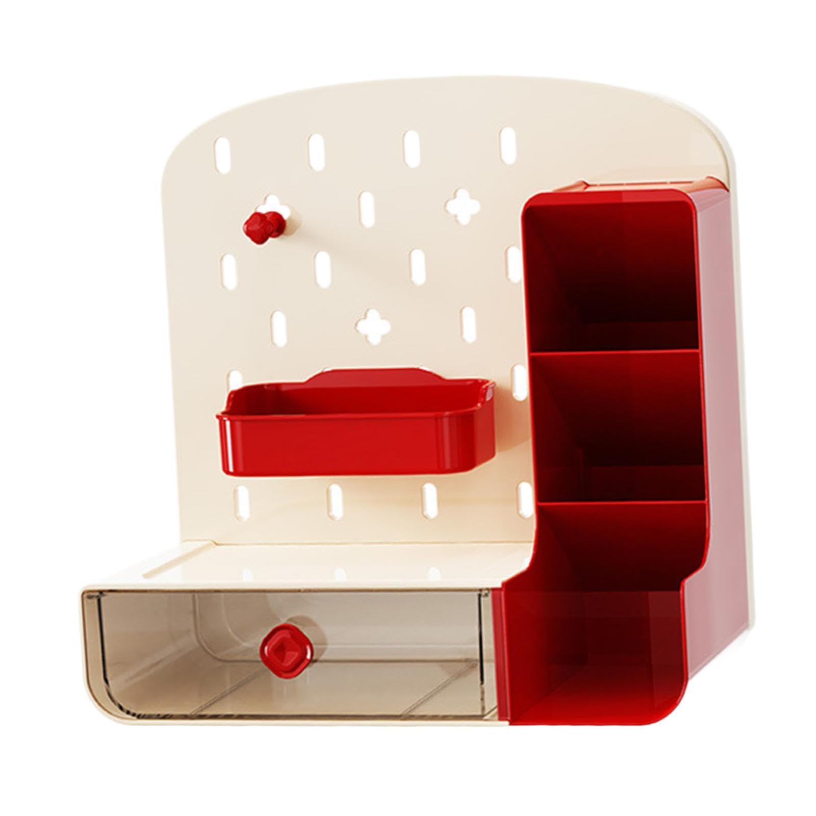 BNF®Desk Peg Board Organizer with Accessories for Gaming Room Nursery Countertop Beige Red|Home & Garden|Household Supplies & Cleaning|Home Organization|Storage Boxes 1