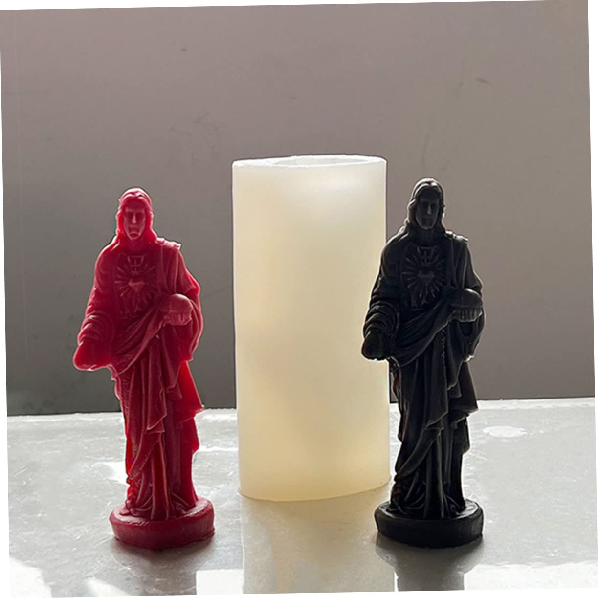 Molde De Silicona De Jesús Para Hacer Velas y Jabones Molde Artesanal Para Decoración y Manualidades Fácil Desmoldeo y Reutilizable