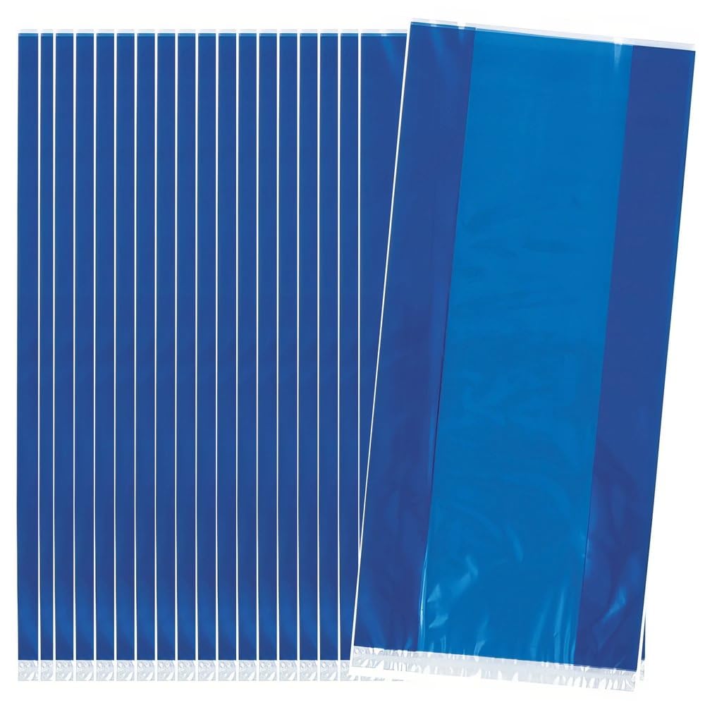 unique party Cellophane Bag 30-Pieces, Royal Blue One Size 62023