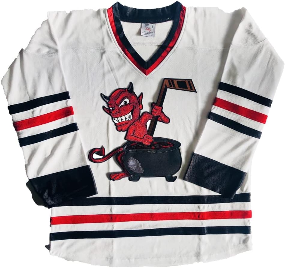 Devil with Cauldron Hockey Jerseys - Pro Jerseys; We Add Your Name and Number
