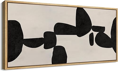 Miniatura 31 de MUDECOR Impresión en Lienzo Enmarcado Extra Grande Arte de Pared Contornos Abstractos Ilustraciones en Blanco y Negro Ilustraciones de Bellas Artes