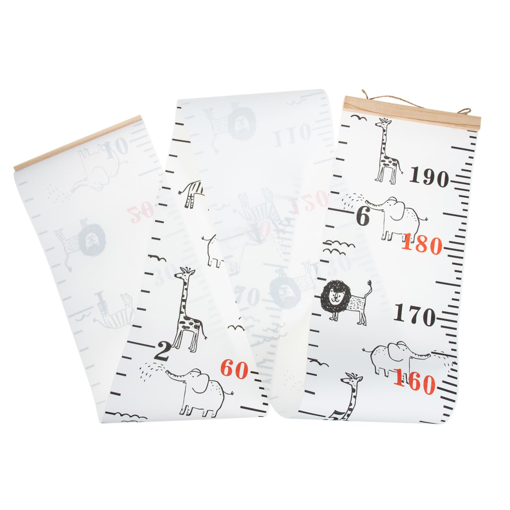 RORPOIR Height Measurement Canvas Growth Chart for Wall Portable Height Chart for Boys and Easy to Install Nursery Decor Durable and Writable Growth Chart