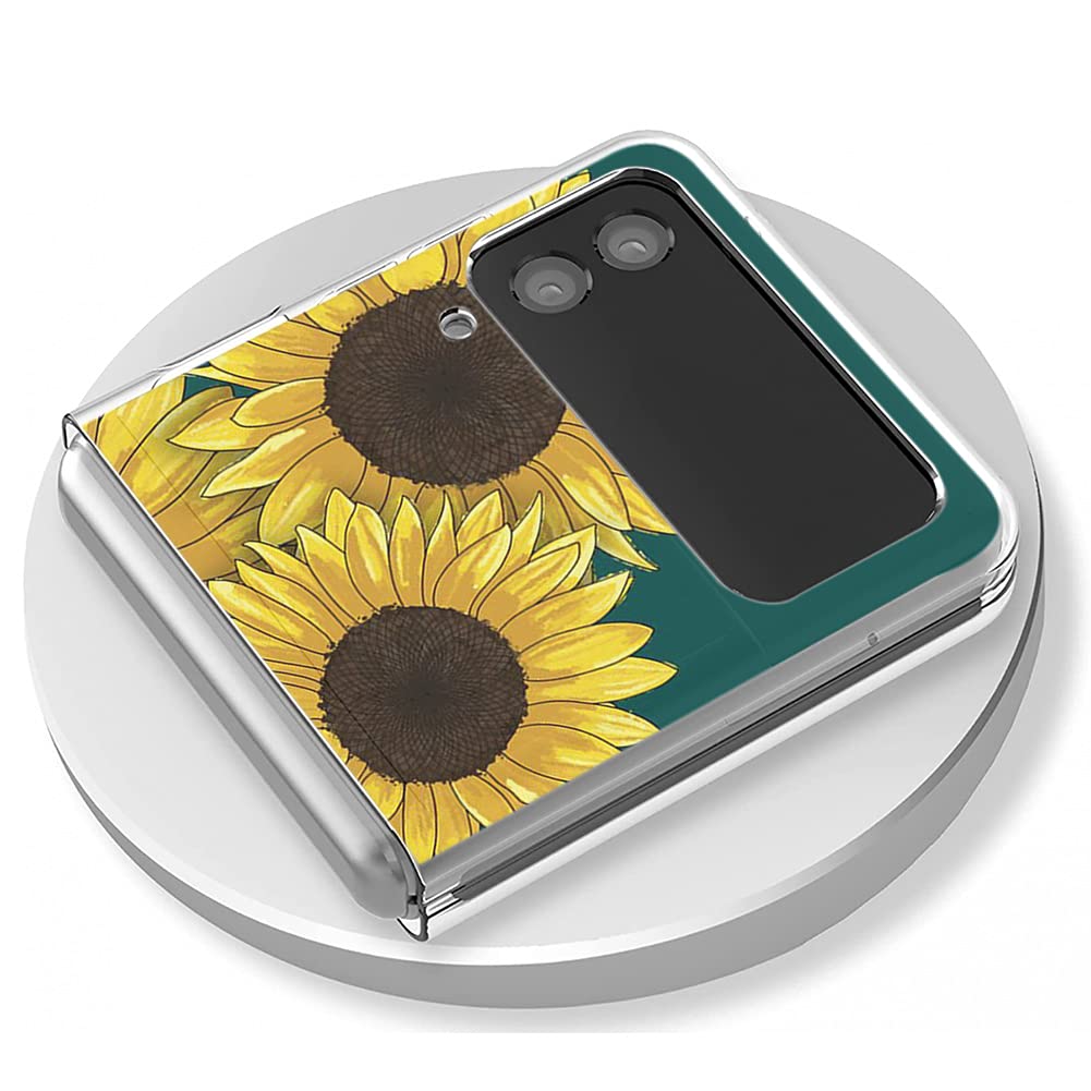Amazon.com: Bcov Case for Galaxy Z Flip 3 5G, Sunflower Pattern