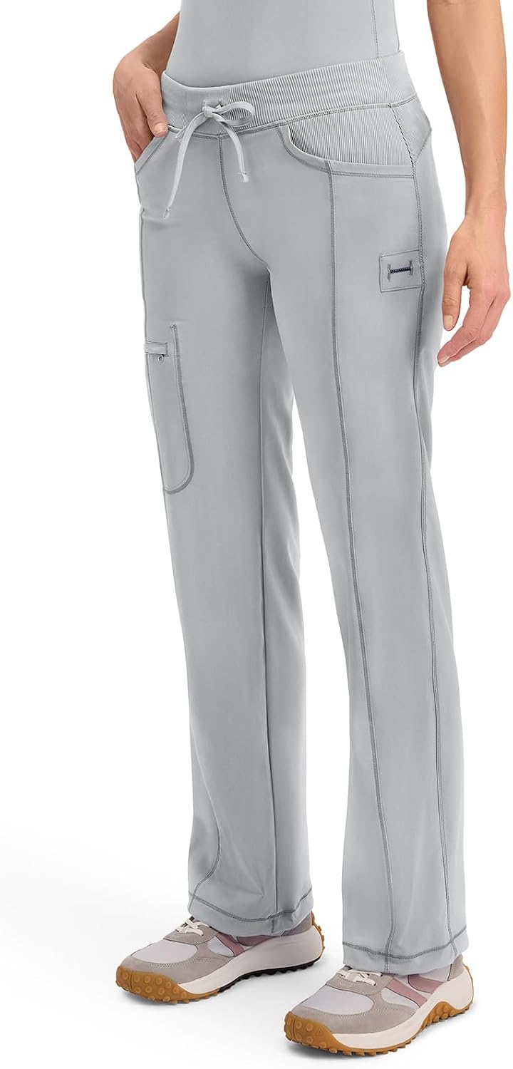 Cherokee Infinity Women Scrubs Pant Low Rise Straight Leg Drawstring 1123A
