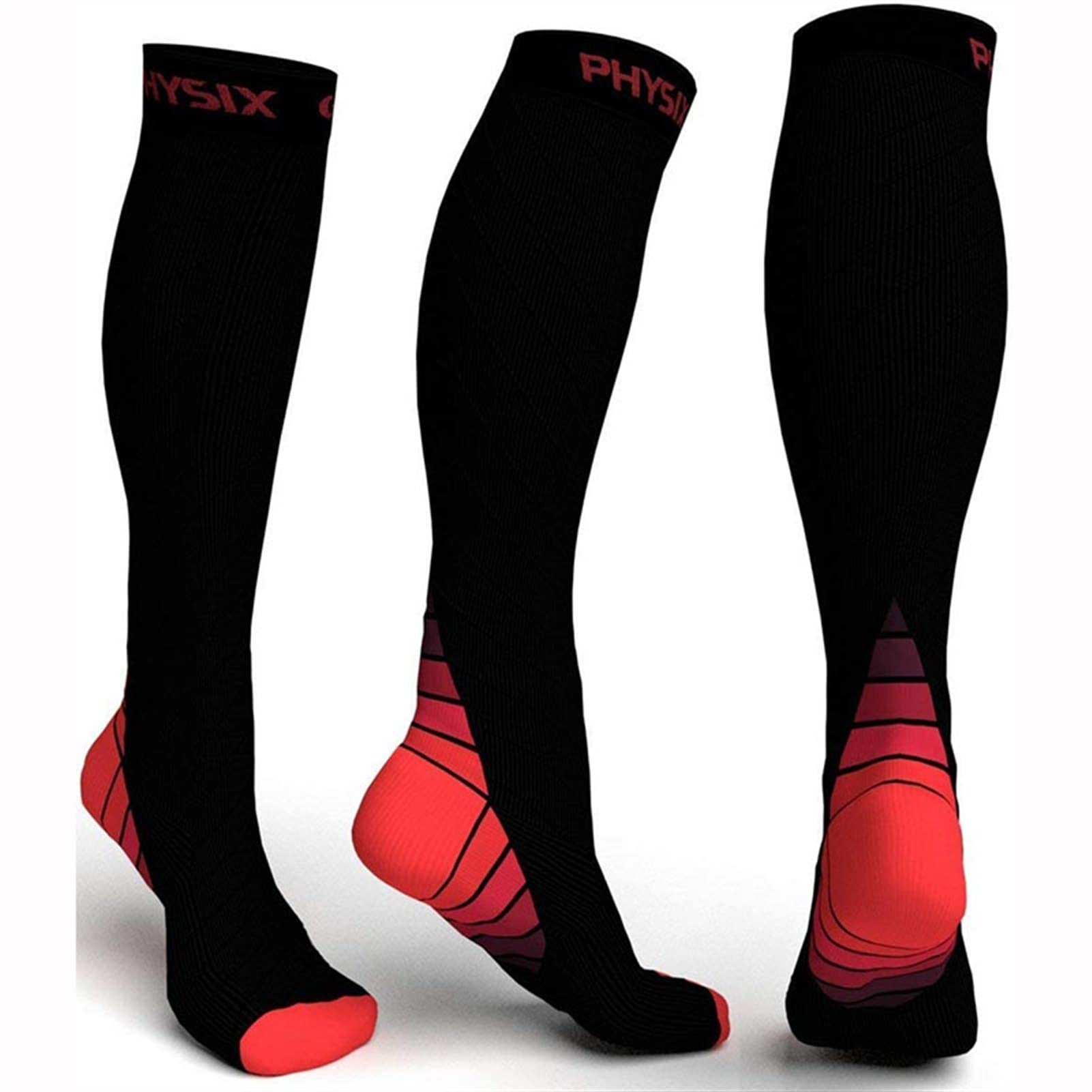 Sport Compression Socks Calze Uomo Donna Atheltic Fitness Sock for Marathon in Esecuzione Cycling Football